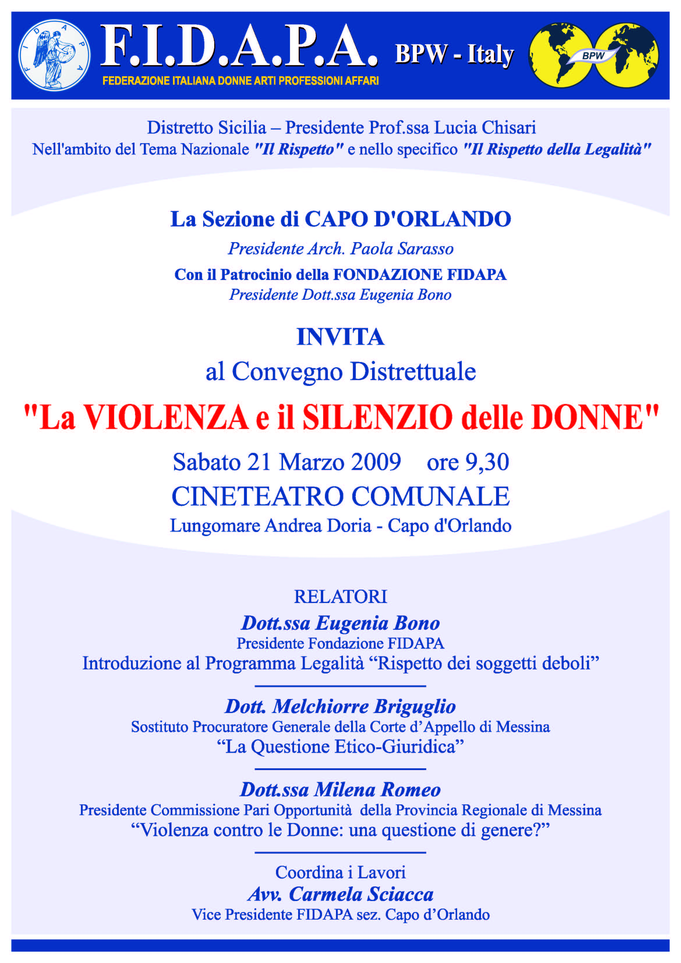 La violenza e il silenzio delle Donne